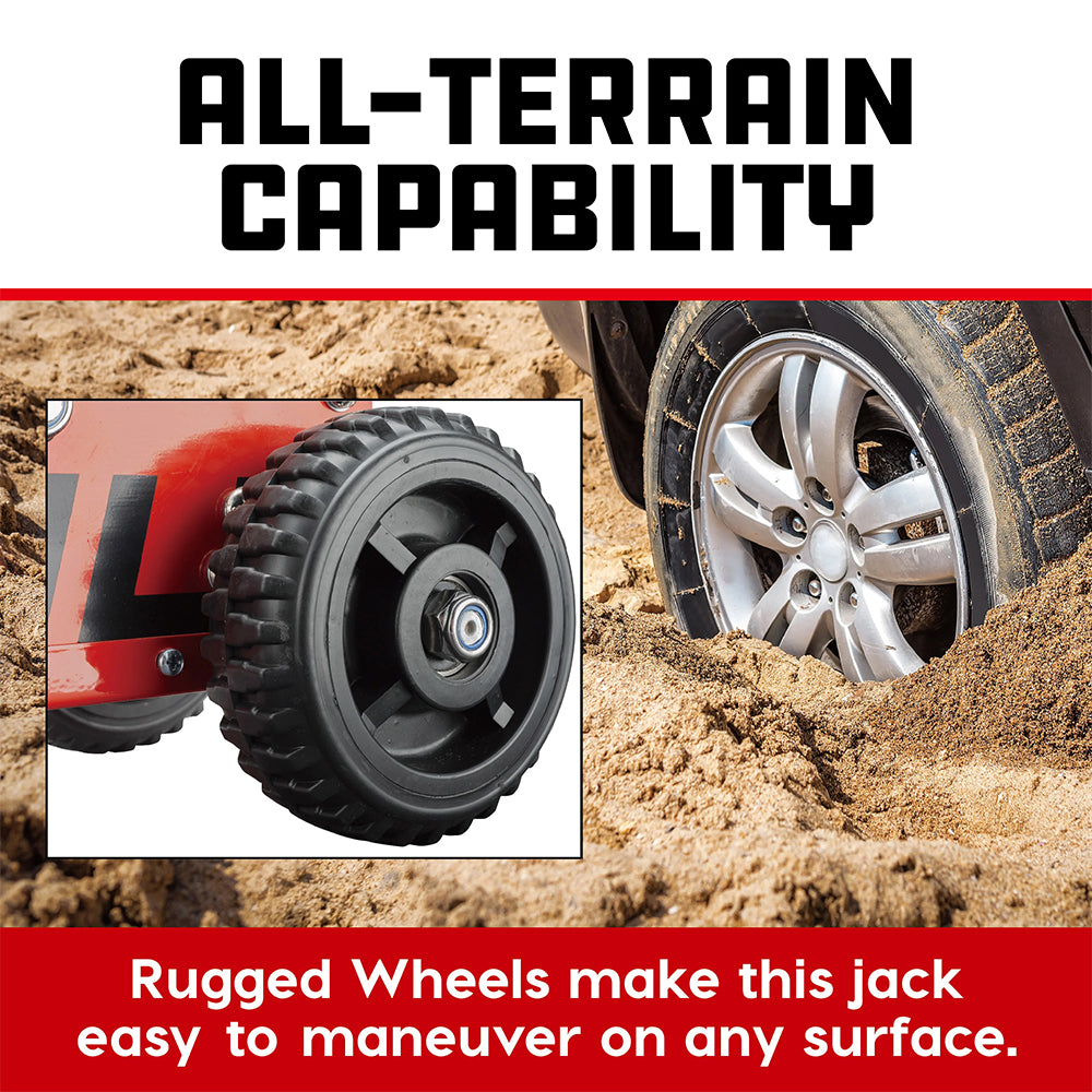 Powerbuilt 1.5 Ton Big Wheel Off Road Jack