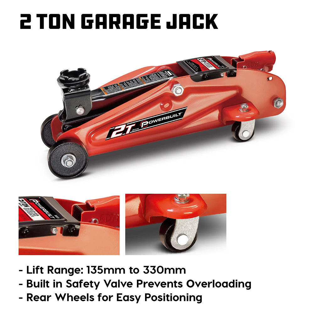 Powerbuilt 2 Ton 6pc Garage In a Box Service Combo