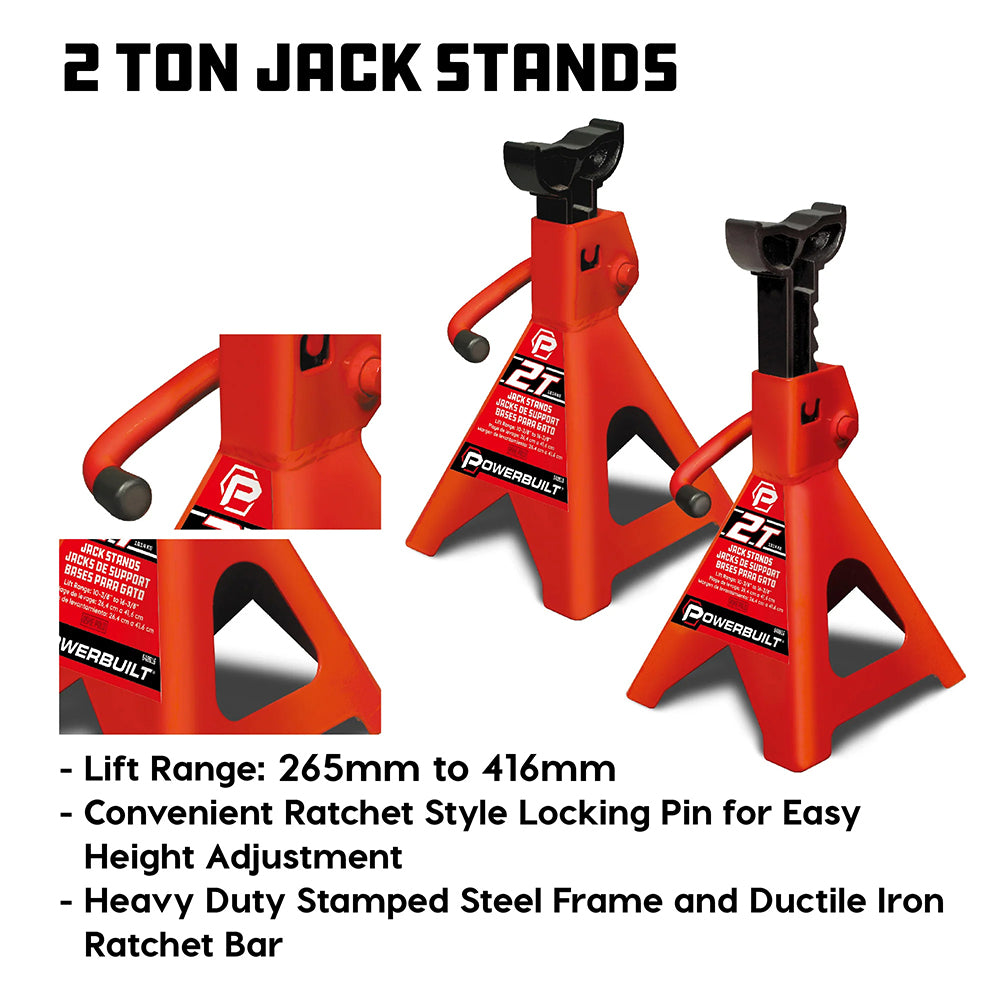 Powerbuilt 2 Ton 6pc Garage In a Box Service Combo