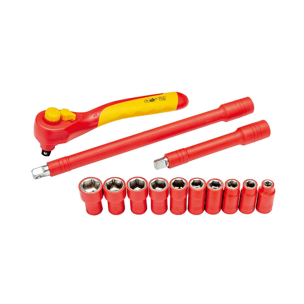 Powerbuilt 3/8in Dr 13pc VDE Socket Set W/Storage Case