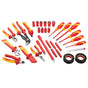 Powerbuilt 3/8in Dr 33pc VDE Tool Set W/Storage Roll