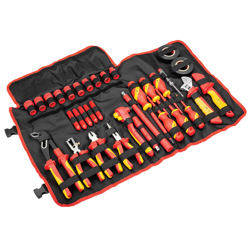 Powerbuilt 3/8in Dr 33pc VDE Tool Set W/Storage Roll