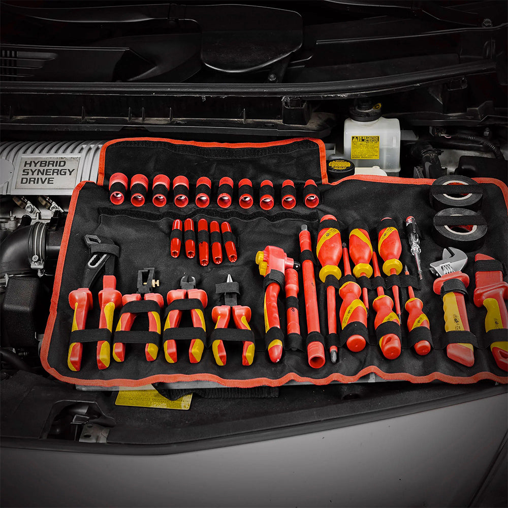 Powerbuilt 3/8in Dr 33pc VDE Tool Set W/Storage Roll