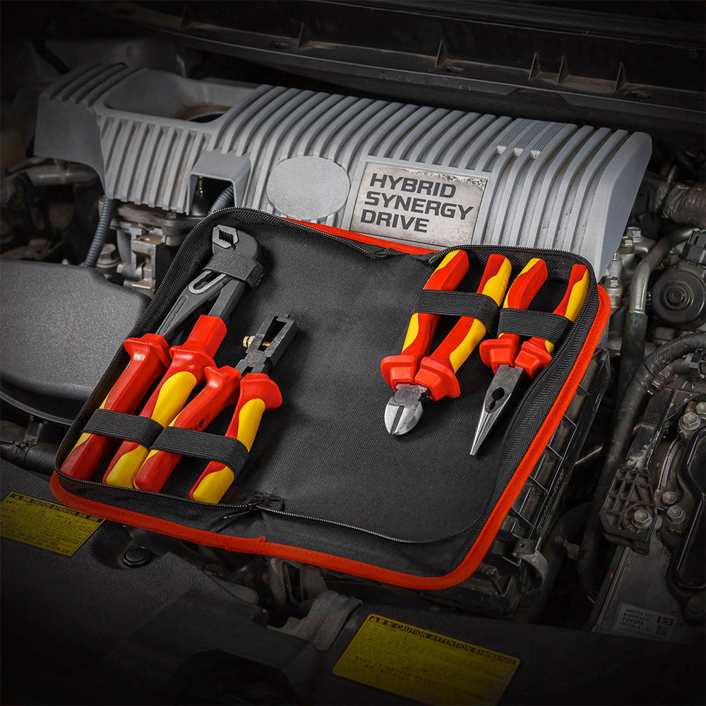 Powerbuilt 4pc VDE Plier Set W/Storage Case