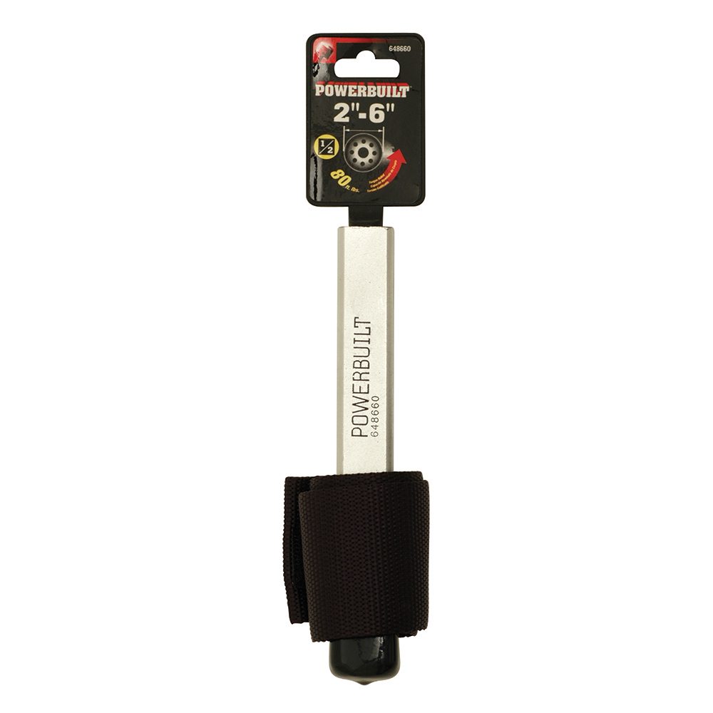 Powerbuilt Oil Filter Strap Wrench - 50mm to 150mm Ø