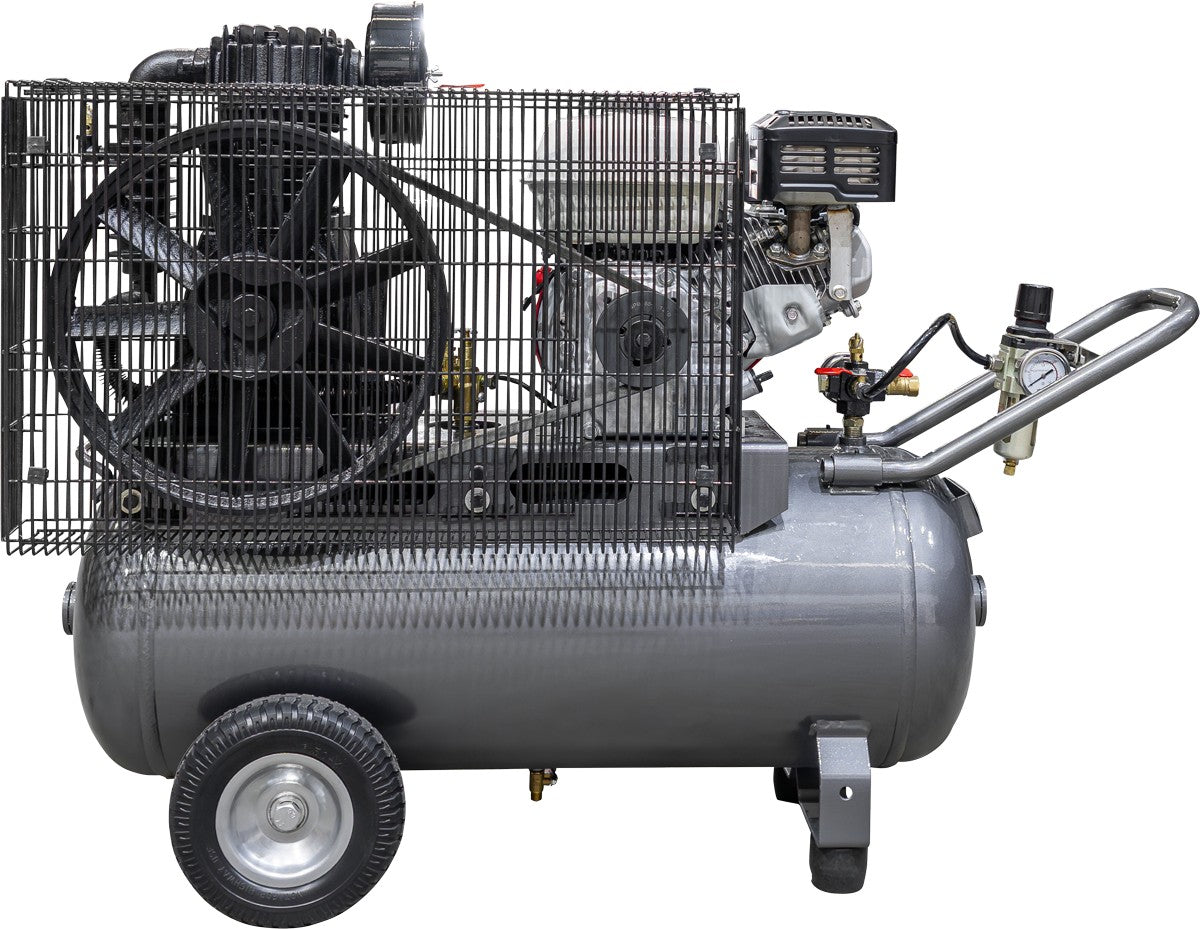 BE 70L Air Compressor - 6.5hp Petrol, Belt Drive | P7065-H