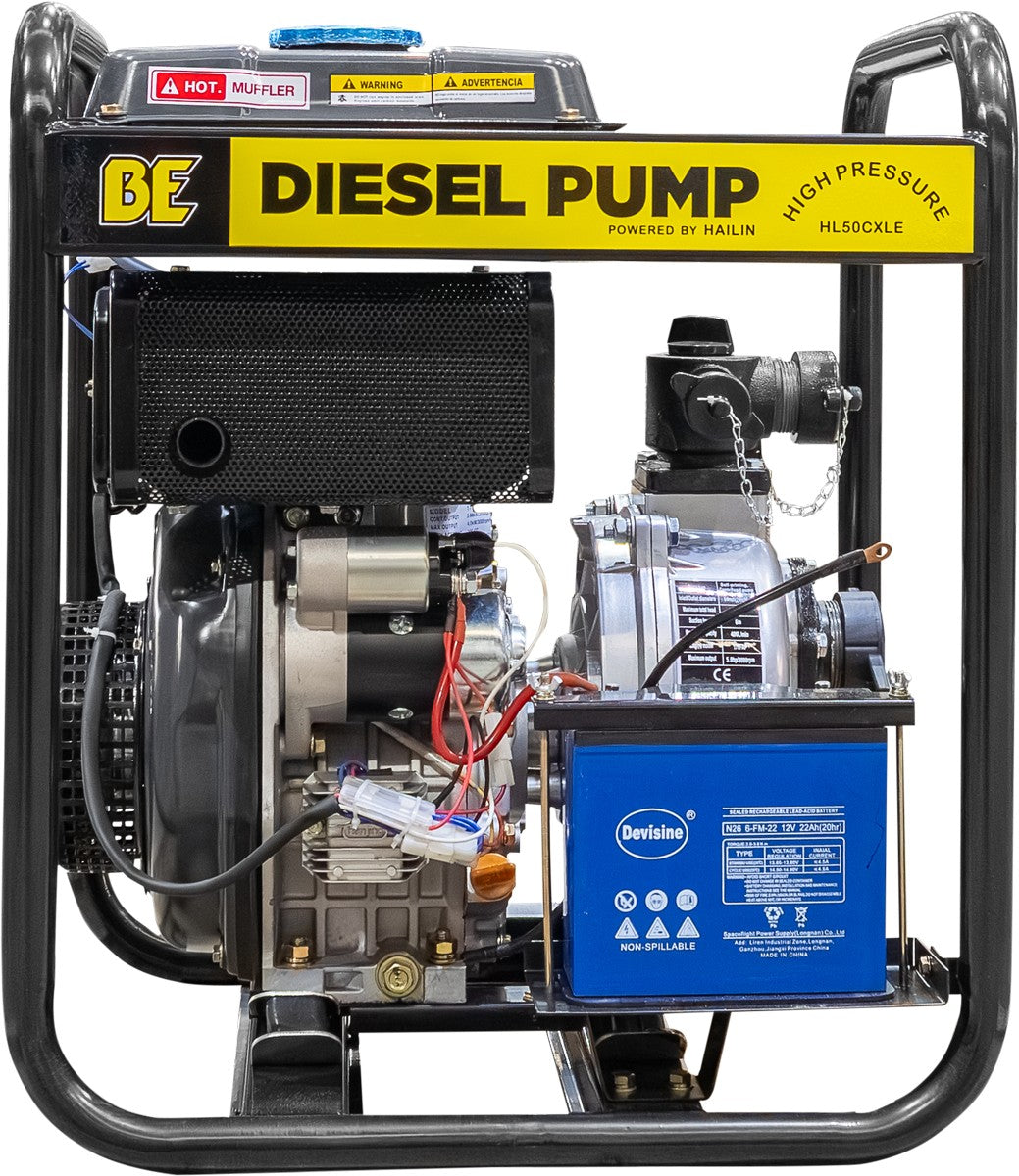 BE 2" Water Transfer Pump, 400 L/min - Powerease 6hp, Electric | HD20601-RE
