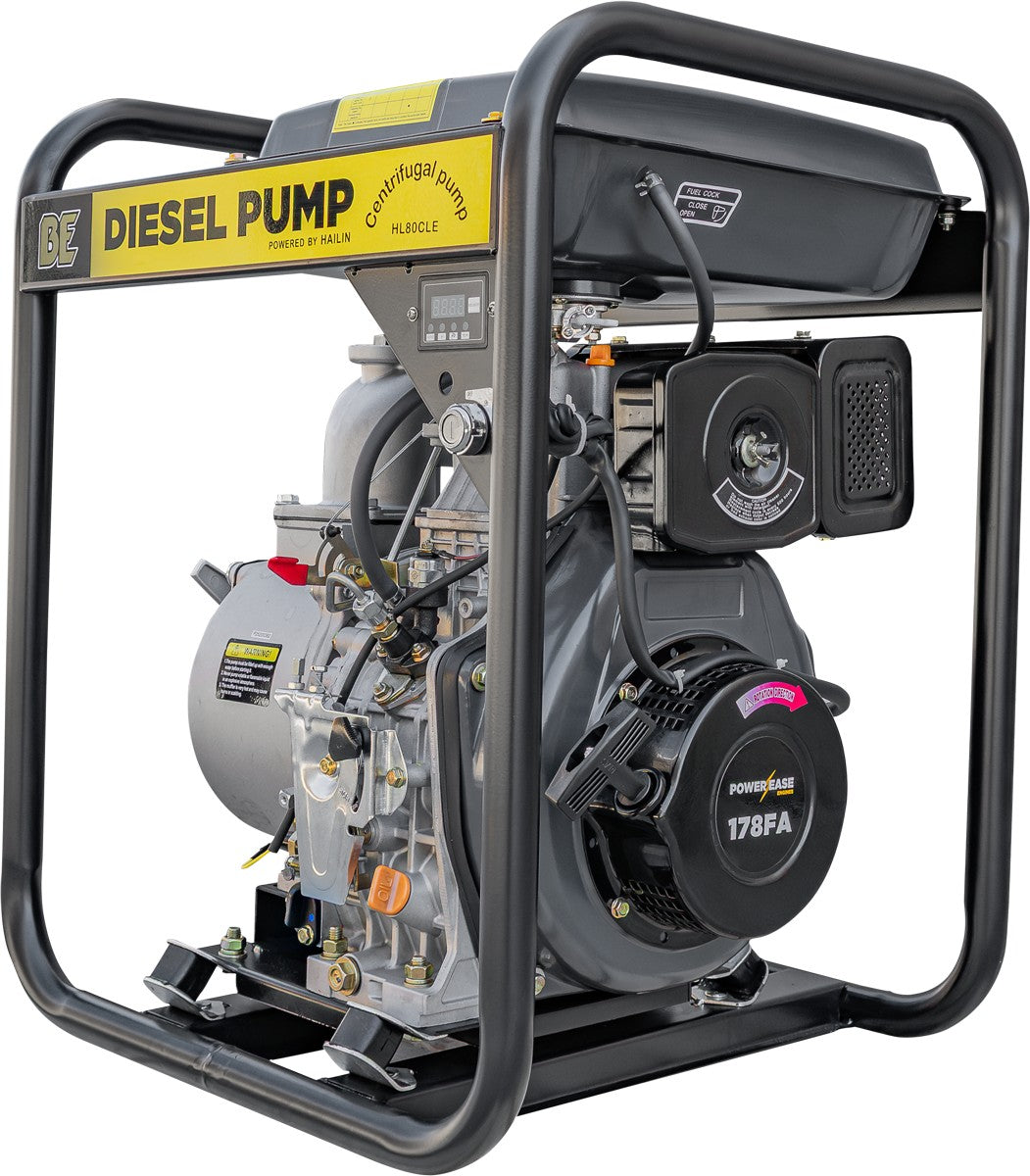 BE 3" Water Transfer Pump, 1,000 L/min - Powerease 6hp, Electric | WD3060-RE