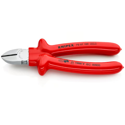KNIPEX Diagonal Cutting Pliers (VDE), 180mm