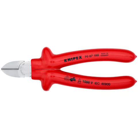 KNIPEX Diagonal Cutting Pliers (VDE), 180mm
