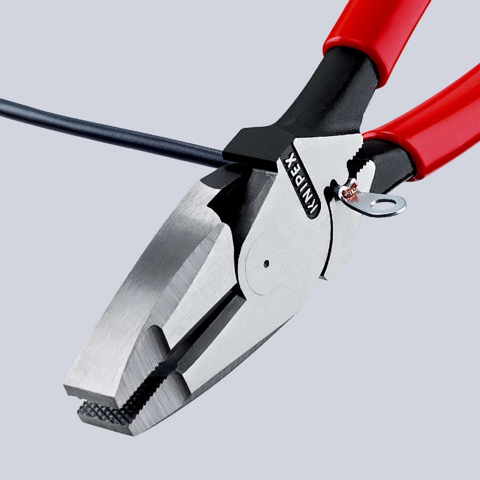 KNIPEX Linemans Pliers 240mm With Crimper