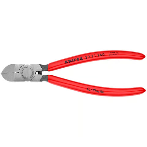 KNIPEX Diagonal Cutters for Plastic - Flush Cut 45° Angle