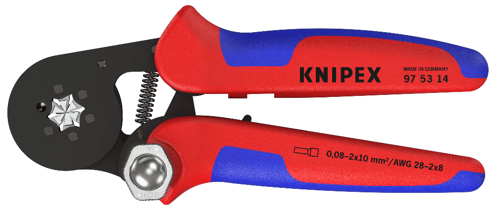 KNIPEX Self-Adjusting Crimping Pliers for Wire Ferrules Hex Crimp