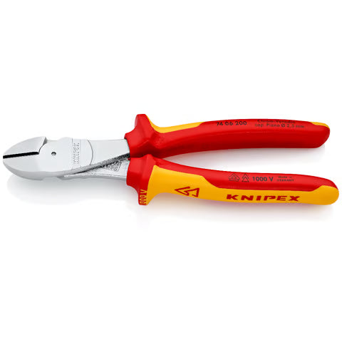 KNIPEX High Leverage Diagonal Cutting Pliers (VDE), 200mm