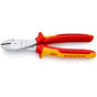 KNIPEX High Leverage Diagonal Cutting Pliers (VDE), 200mm