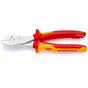 KNIPEX High Leverage Diagonal Cutting Pliers (VDE) w/ Tether Attachment, 200mm