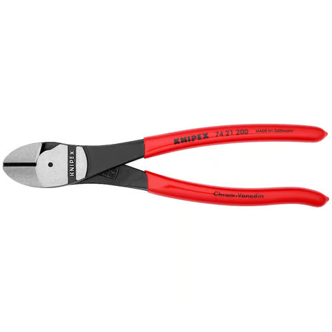 KNIPEX Pliers Diag Cut 200mm Angle Hi/Lever Cush