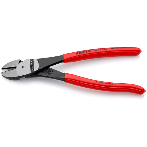 KNIPEX Pliers Diag Cut 200mm Angle Hi/Lever Cush