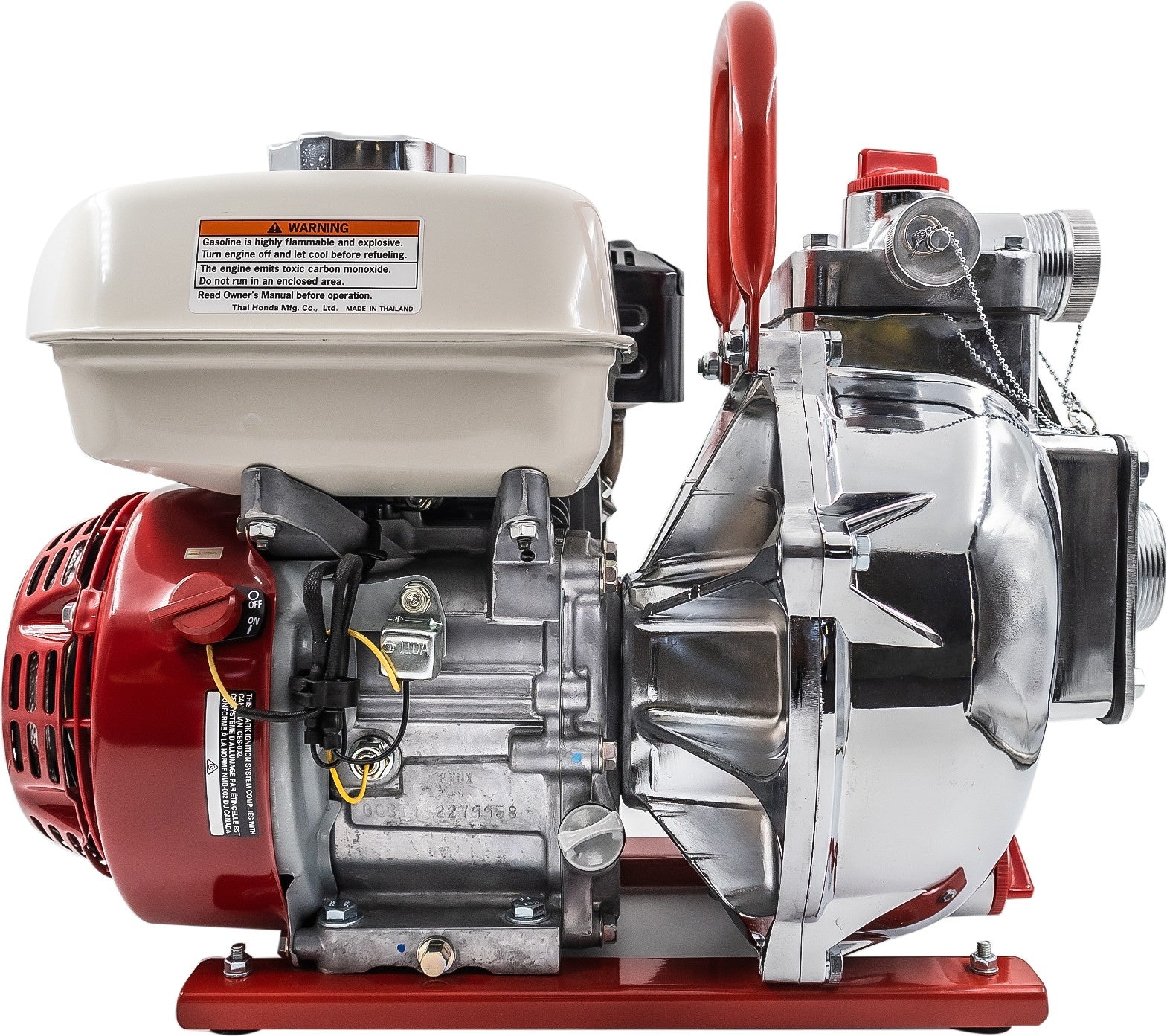 BE 1.5" Fire Fighting Pump, 450 L/min - Honda 6.5hp, Recoil, Handlekit | HP20650-HA
