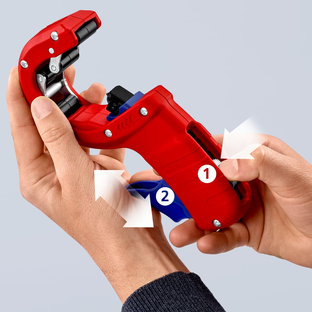 KNIPEX DP50 Pipe Cutter for Plastic Drain Pipes