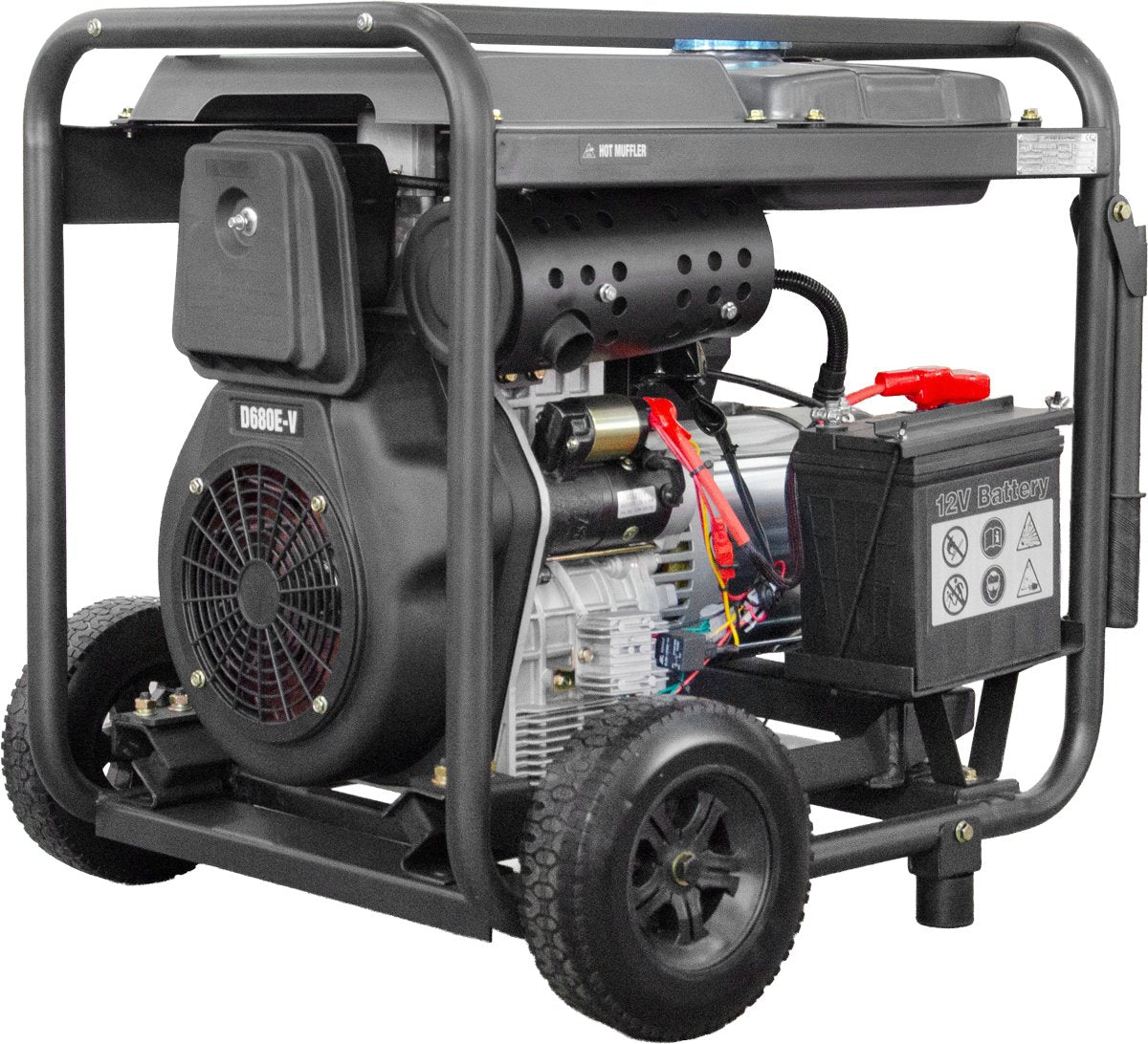 BE 10kVA Diesel Generator - 3-Phase Single Phase Open Frame with RCD | G10000D-ILET3