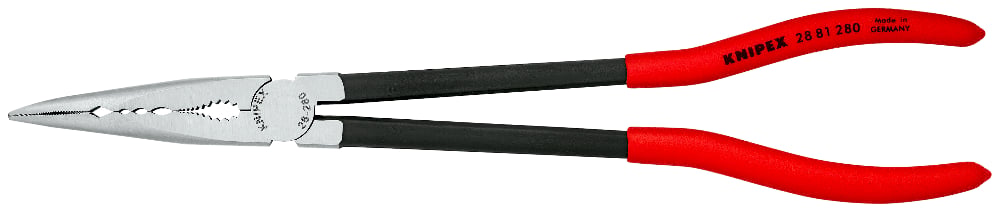 KNIPEX Pliers Long Nose 280mm Side Cut Bent