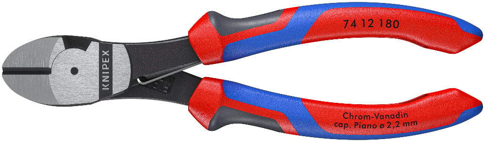 KNIPEX High Leverage Diagonal Cutting Pliers, 180mm