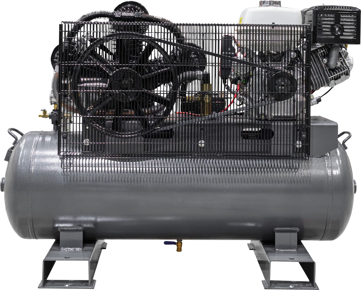 BE 160L Air Compressor - 13hp Petrol, Belt Drive, Electric Start | P16013-HE