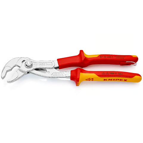 KNIPEX Cobra Water Pump Pliers 250mm 1000V VDE with Tether