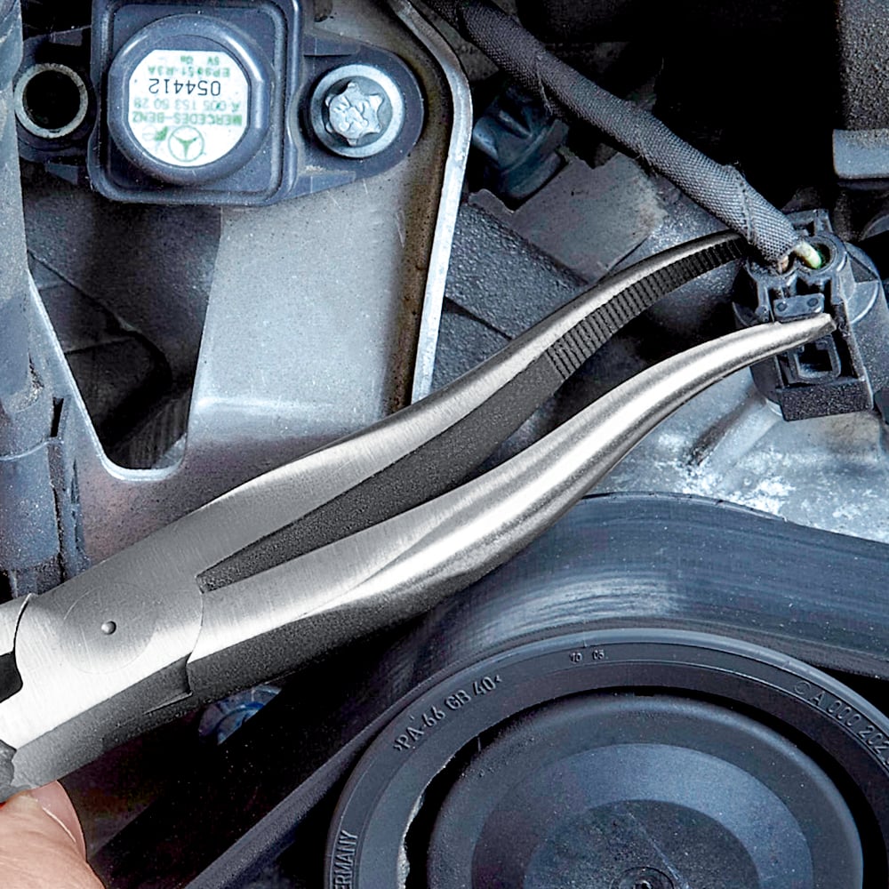 KNIPEX Mechanics Long Nose Pliers 200mm Wavy