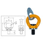 ITM G80 Lifting Point-Swivel Eye Bolt-M8-0.3 T