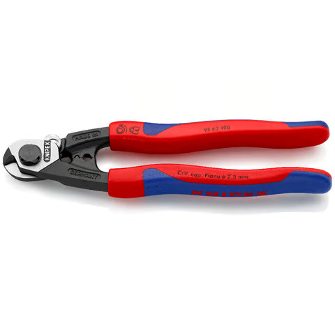 KNIPEX Wire Rope Cutter, Forged, 190mm
