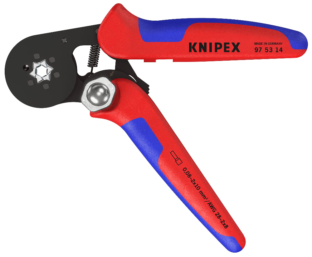KNIPEX Self-Adjusting Crimping Pliers for Wire Ferrules Hex Crimp