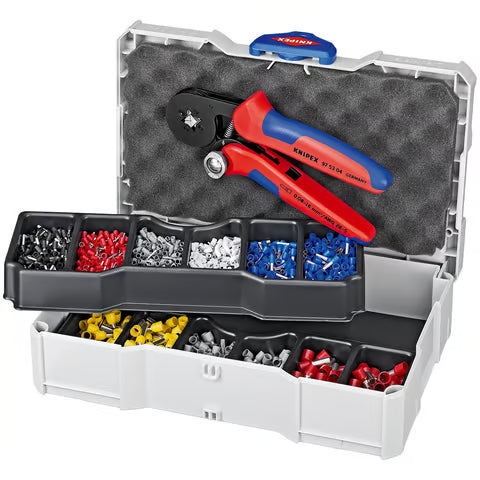 KNIPEX Self-Adjusting Crimping Pliers Kit with Wire Ferrules Assortment