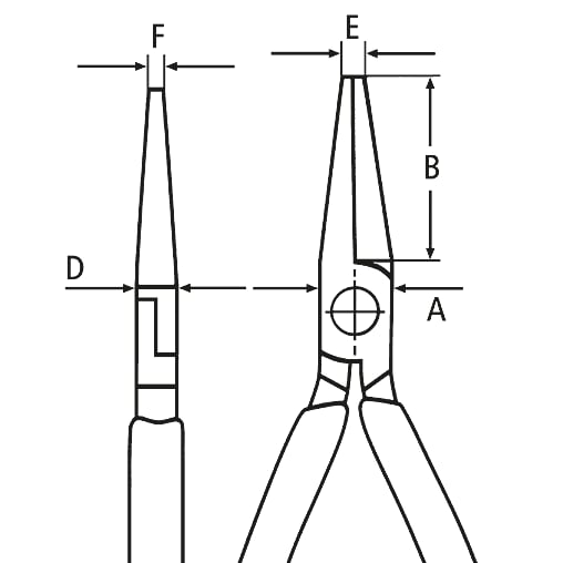 KNIPEX Flat Nose Pliers 125mm
