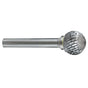 Holemaker Carbide Burr 1/4inx1/8in Ball Shape DC