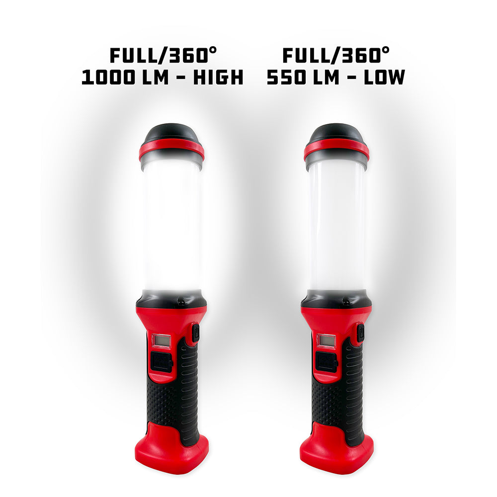 Powerbuilt 1000Lm LED Rechargeable Work light with Power Bank