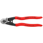KNIPEX Shears Wire Rope 190mm Plas