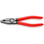 KNIPEX Pliers, Combination, Plastic Coated, 180mm