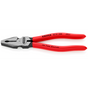KNIPEX Pliers, Combination High Leverage, Plastic Coated, 200mm