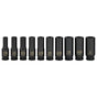 Powerbuilt 1/2in Dr 10pc Imperial Deep Impact Socket Set