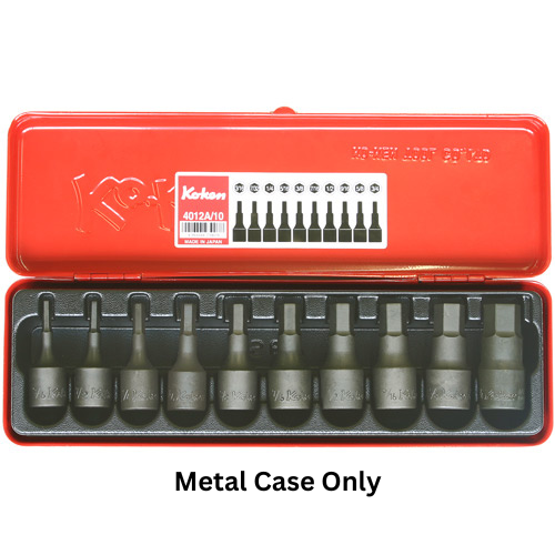 Koken 1/2"Dr Inhex Bit Socket Set - Metal Case Case Only