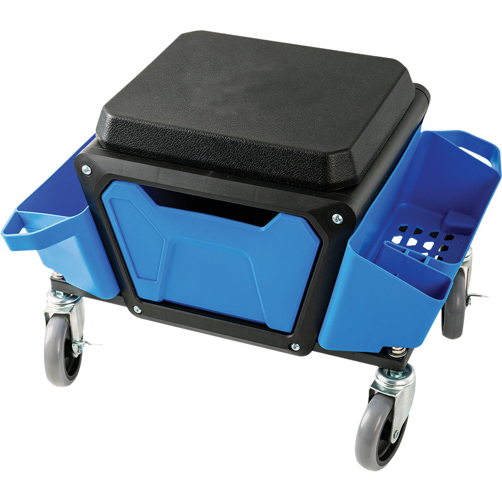 ProEquip Rolling Work Seat with Storage Trays