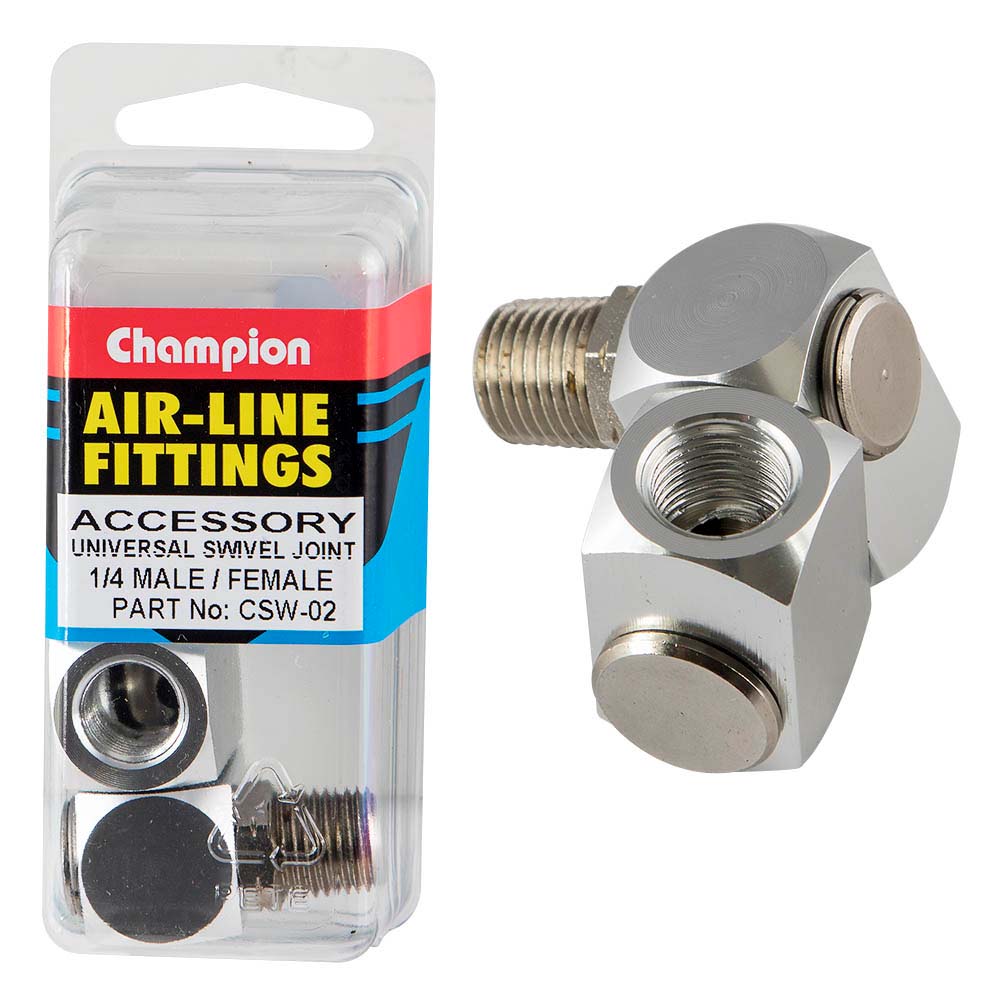 Champion Universal Swivel Joint 1/4in M/F
