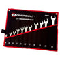 Powerbuilt 11pc Metric Ring and Open-End Spanner Set – mirror polished