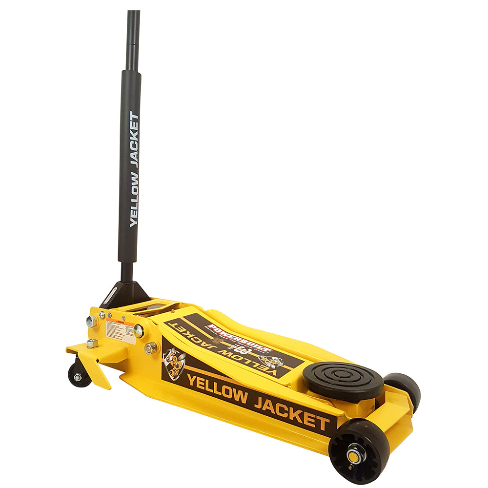 Powerbuilt 3 Ton / 2700kg Professional Super Duty Trolley Jack Yellow Jacket
