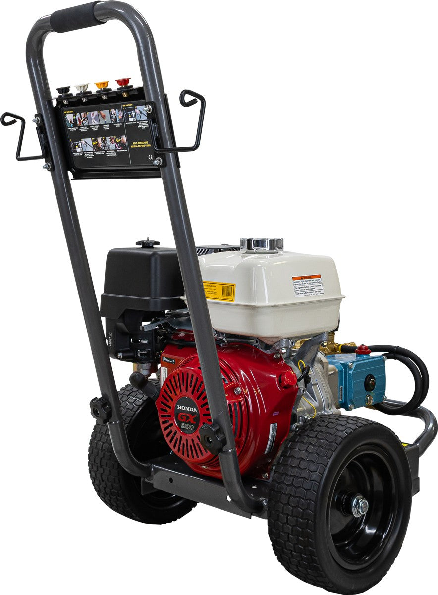 BE 4,000 PSI Petrol Pressure Washer - Honda GX390, Cat Pumps | BAR4013J-H