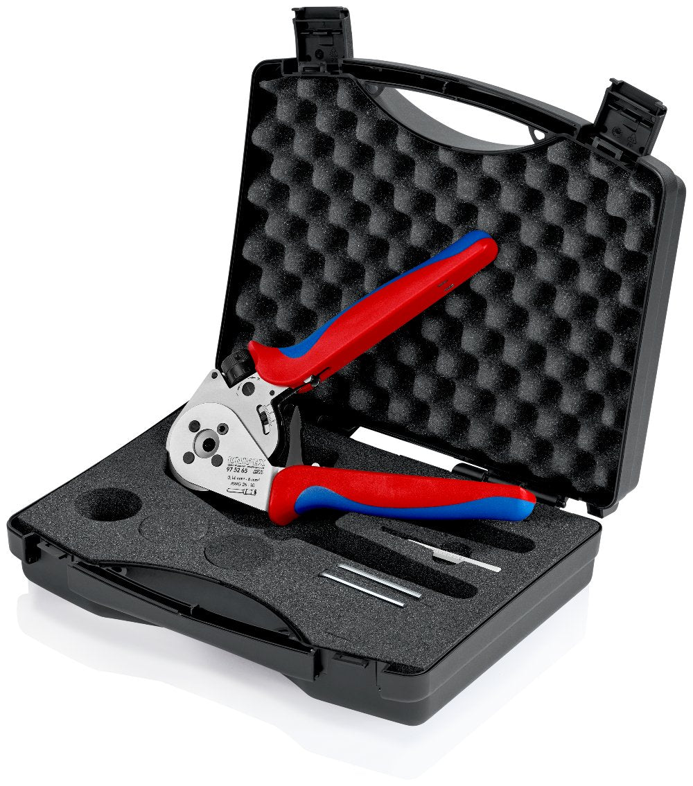 KNIPEX Four-Mandrel Crimping Pliers for turned contacts