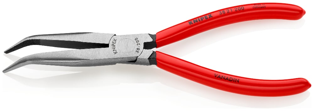 KNIPEX Pliers Mech 200mm Plas 40Deg Bent