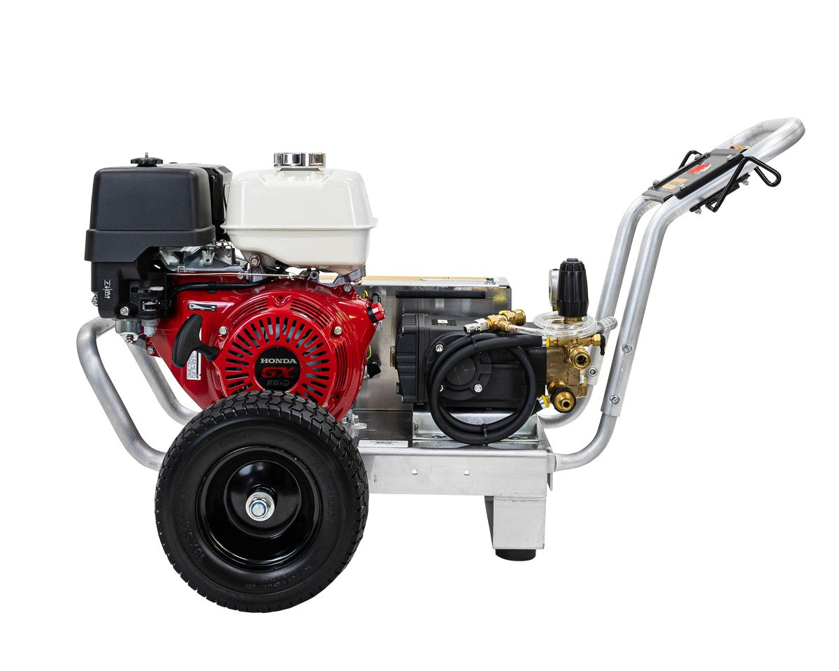 BE 4,000 PSI Petrol Pressure Washer - Honda GX390, Interpump, Trolley Frame | BAR4013PI-H